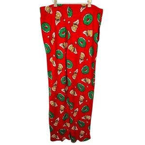 The Simpsons Holiday Homer Men’s Red Pajama Bottoms Size Large